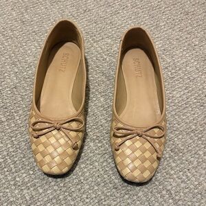 SCHUTZ Arissa Woven Ballet Flats